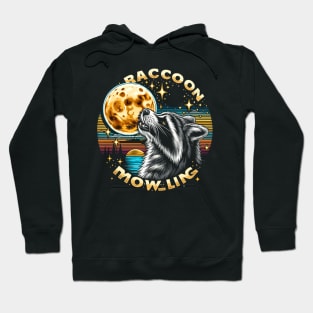 Raccoon Moon Howl Hoodie